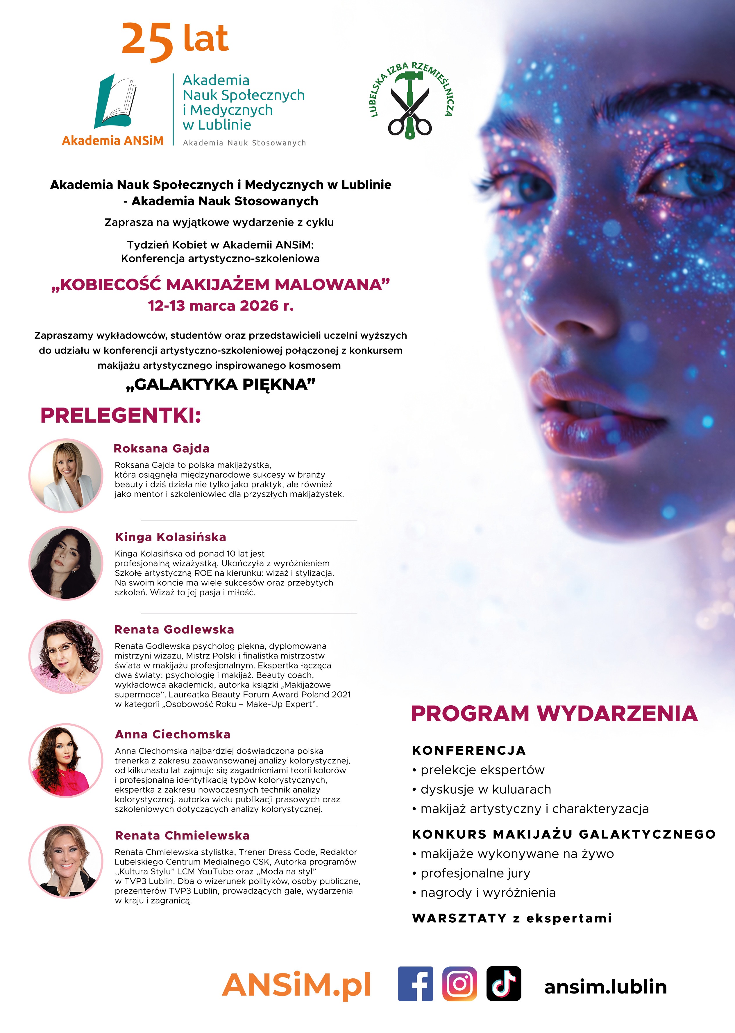 kobiecość makijażem malowana plakat 1